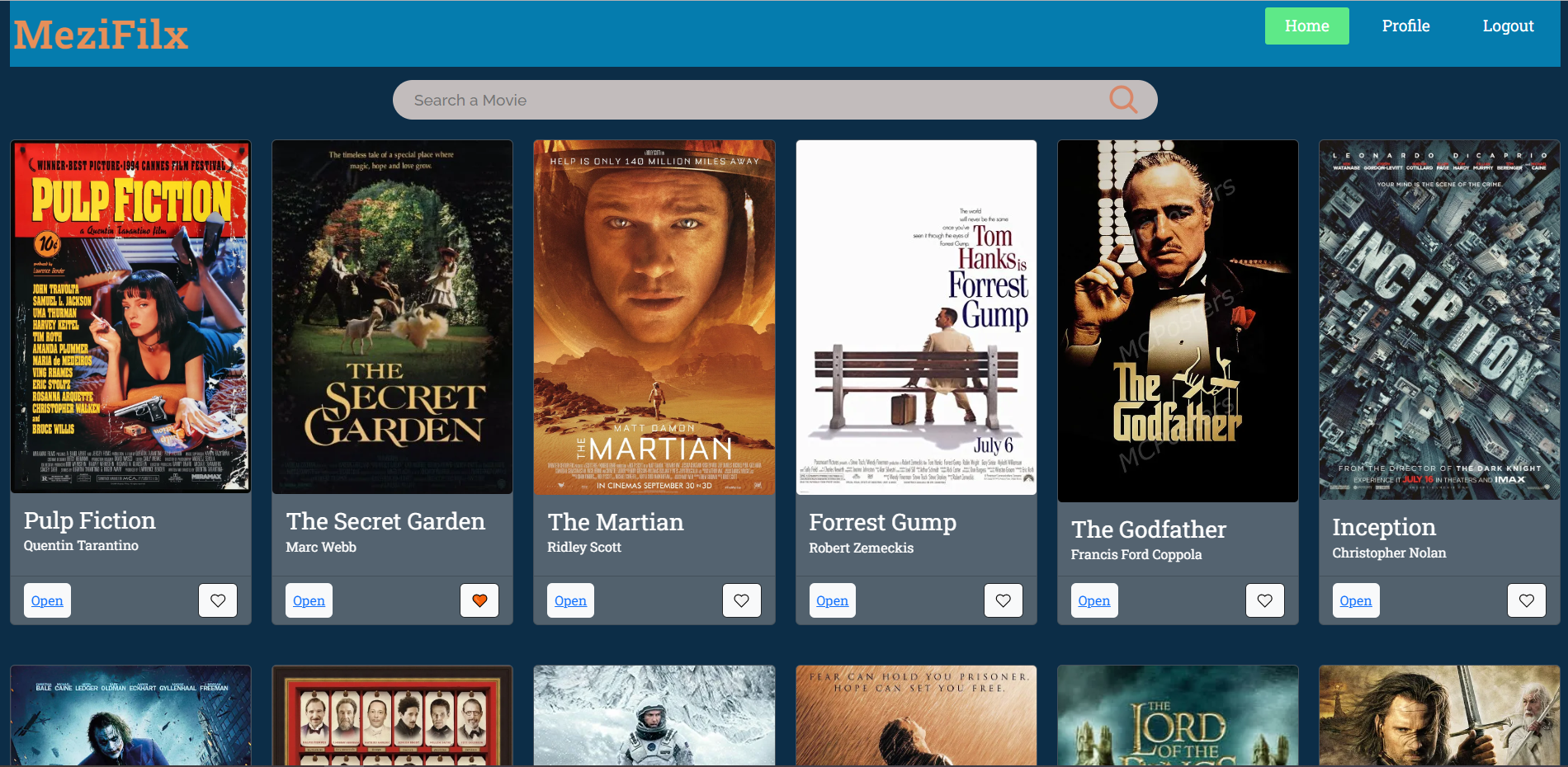 MeziFlix React app